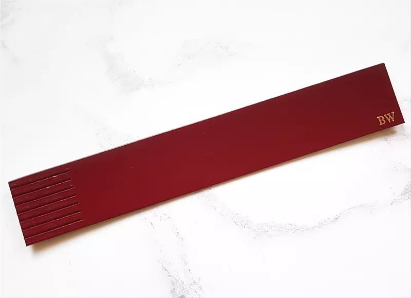 red bookmarks